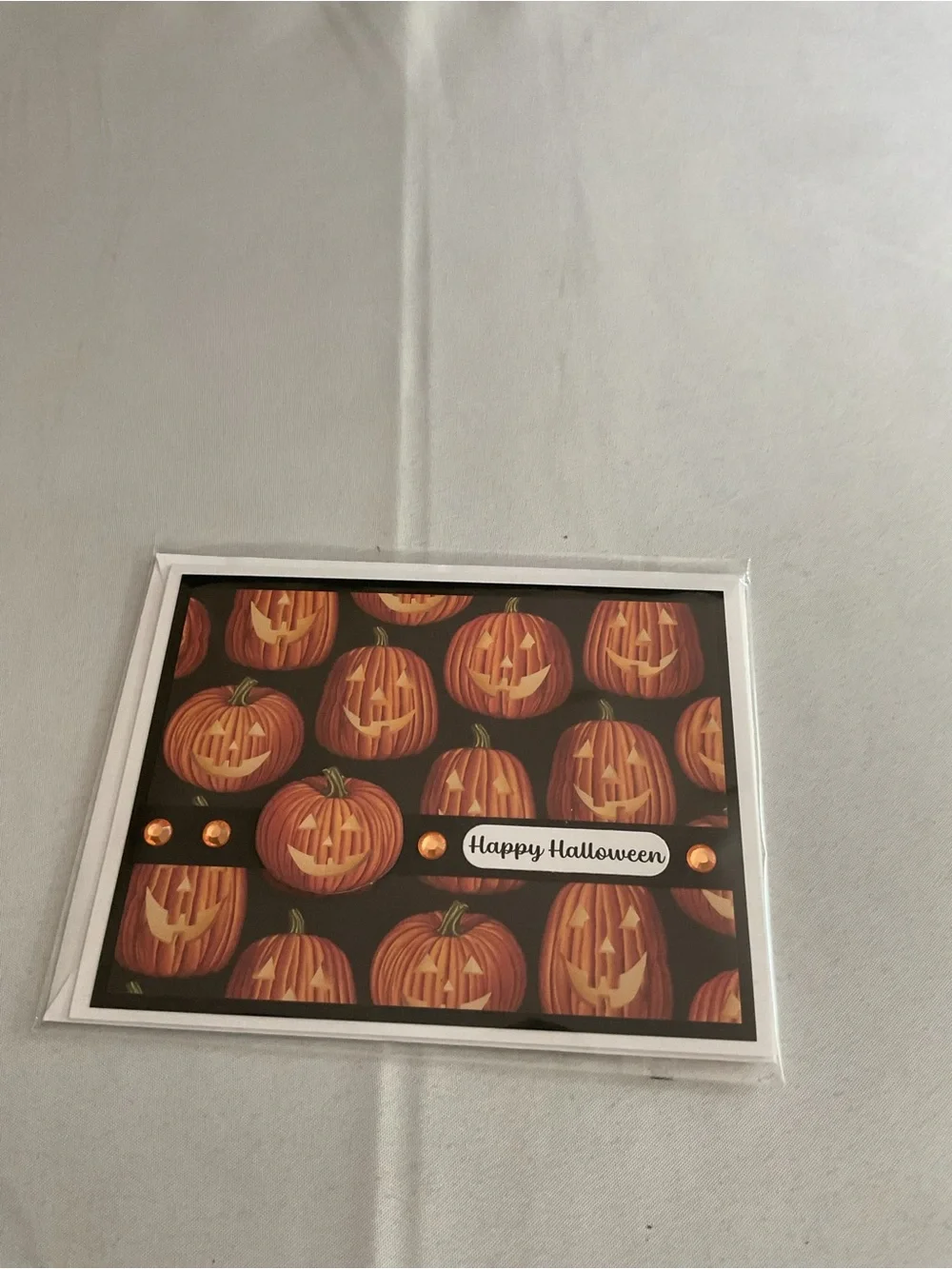 ( Set of 7 ) Handmade Halloween Greeting Cards